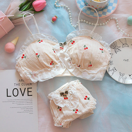 Ruffle Blossom Sweetie Little Flower Bras And Panty Set – Sofyee