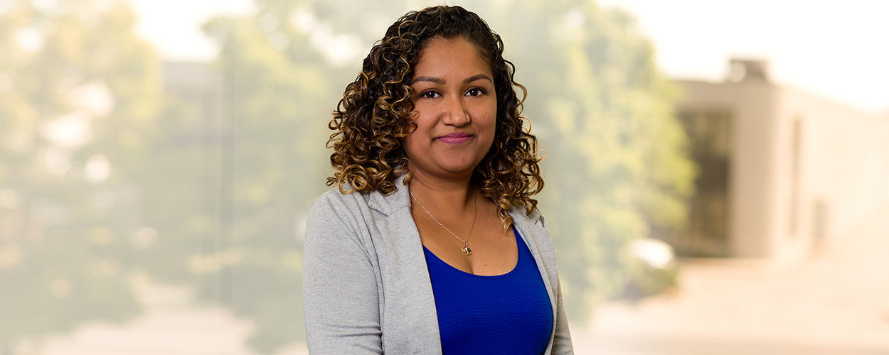 Business portrait with a blurred background