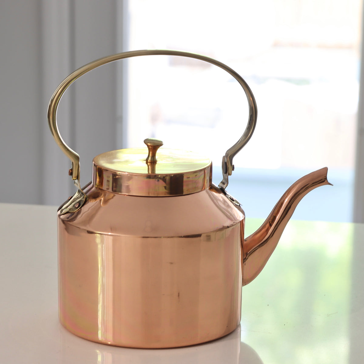 english tea kettle copper