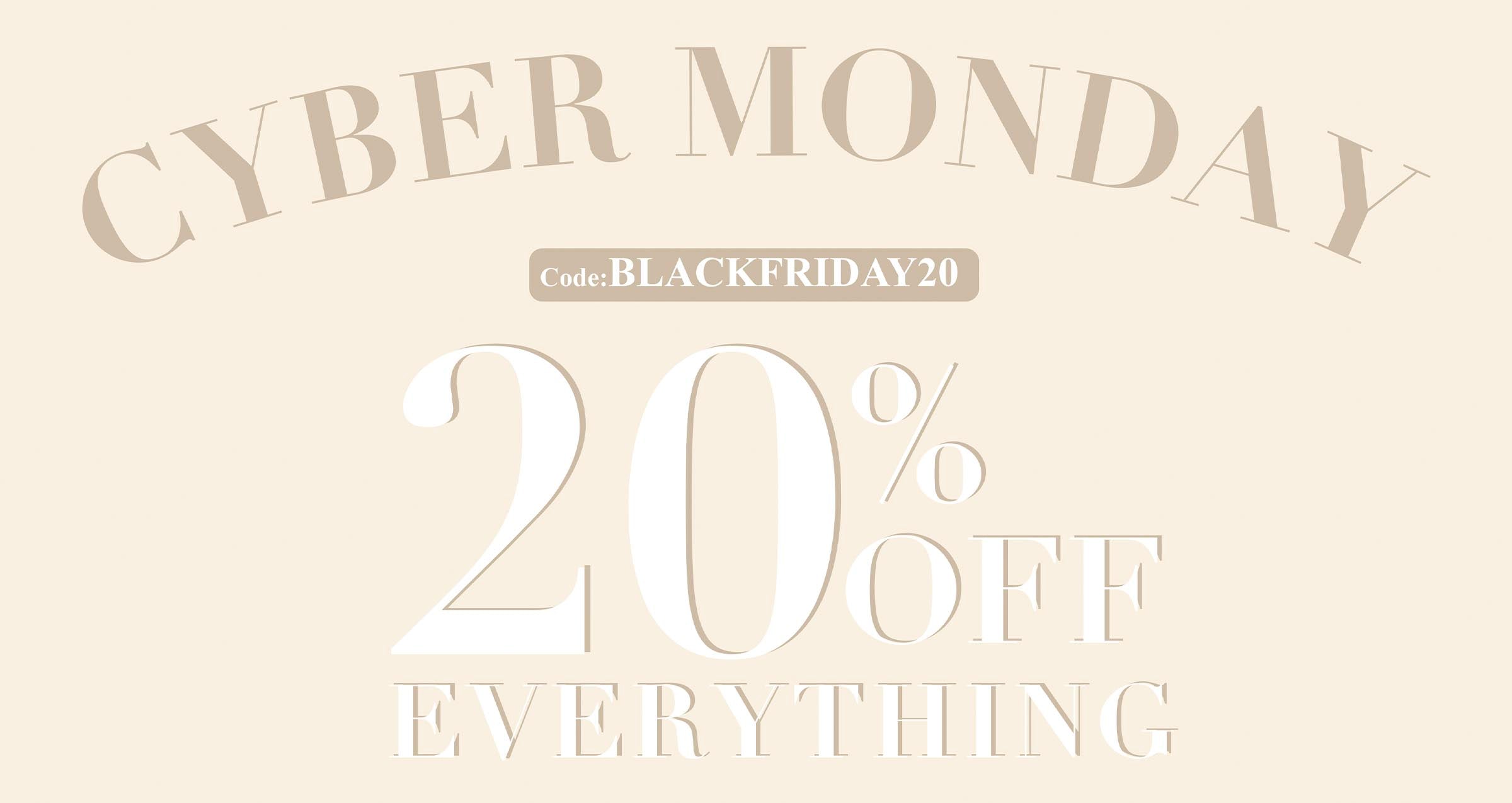 SALE-20%-KLEDING-ACCESSOIRES-SIERADEN-CYBER-MONDAY