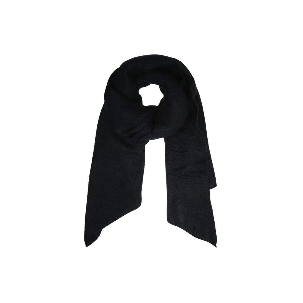 Zwarte Gebreide Wollen - Sjaal product