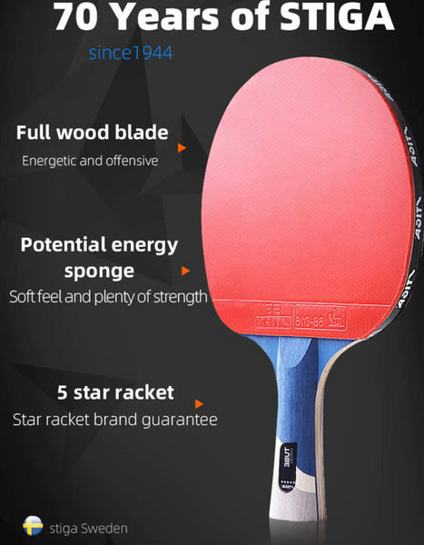 Stiga Pro Tube 5 Star Carbon Table Tennis Bat