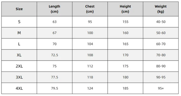 Table Tennis Hub Donic Shirt Size Chart