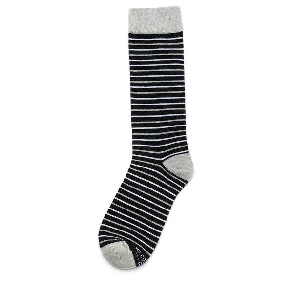 Black, White, & Grey Striped Socks | Groomsmen Socks | No Cold Feet Co.