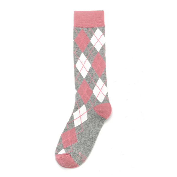 Dusty Rose Argyle Socks | Groomsmen Socks | No Cold Feet Co.