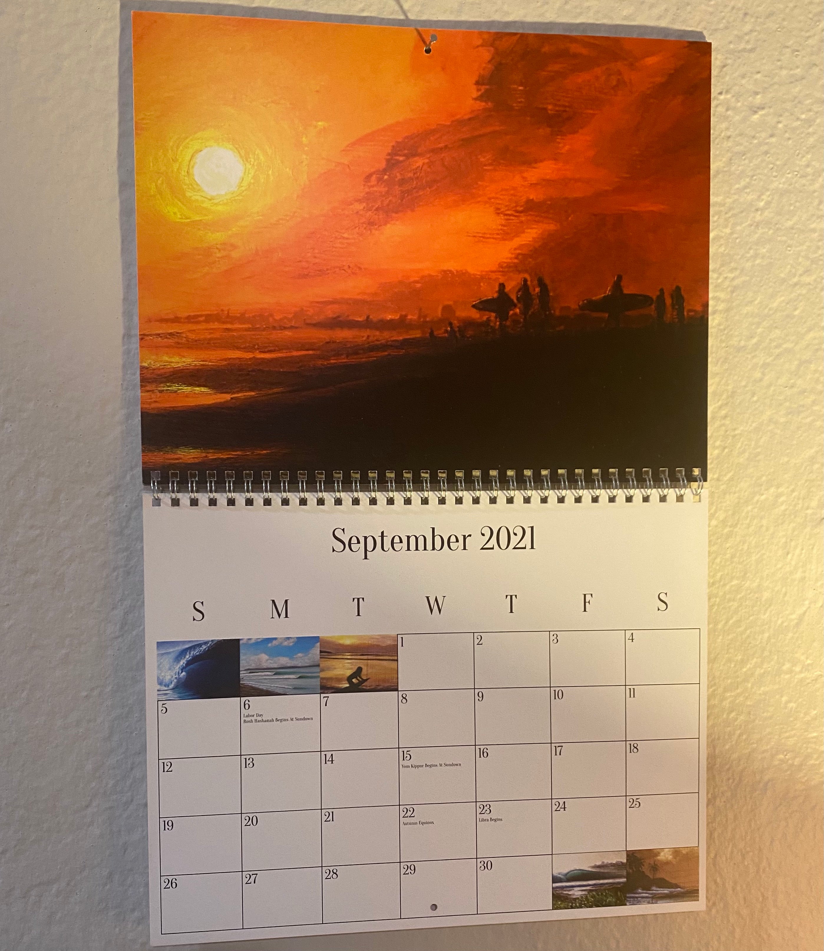 2023 "A SURF ODYSSEY" Surf Art Calendar - surf story project