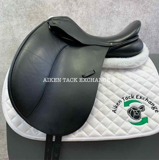 Aiken Tack Exchange - $695.00 Jaguar by Harry Dabbs XKC Dressage Saddle,  17.5 Seat, Medium Wide Tree, Wool Flocked Panels 🤠🐎 Click here for more  information and photos
