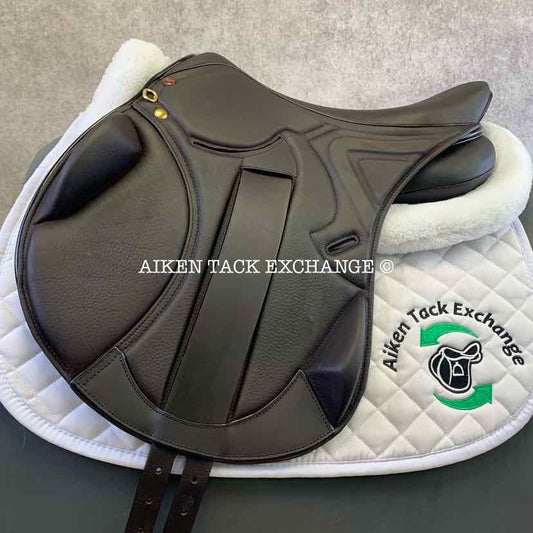 **SOLD** Bates Caprilli Eventing Jump Saddle, 17.5 Seat, Adjustable Tree -  Exchangeable Gullet, CAIR Panels