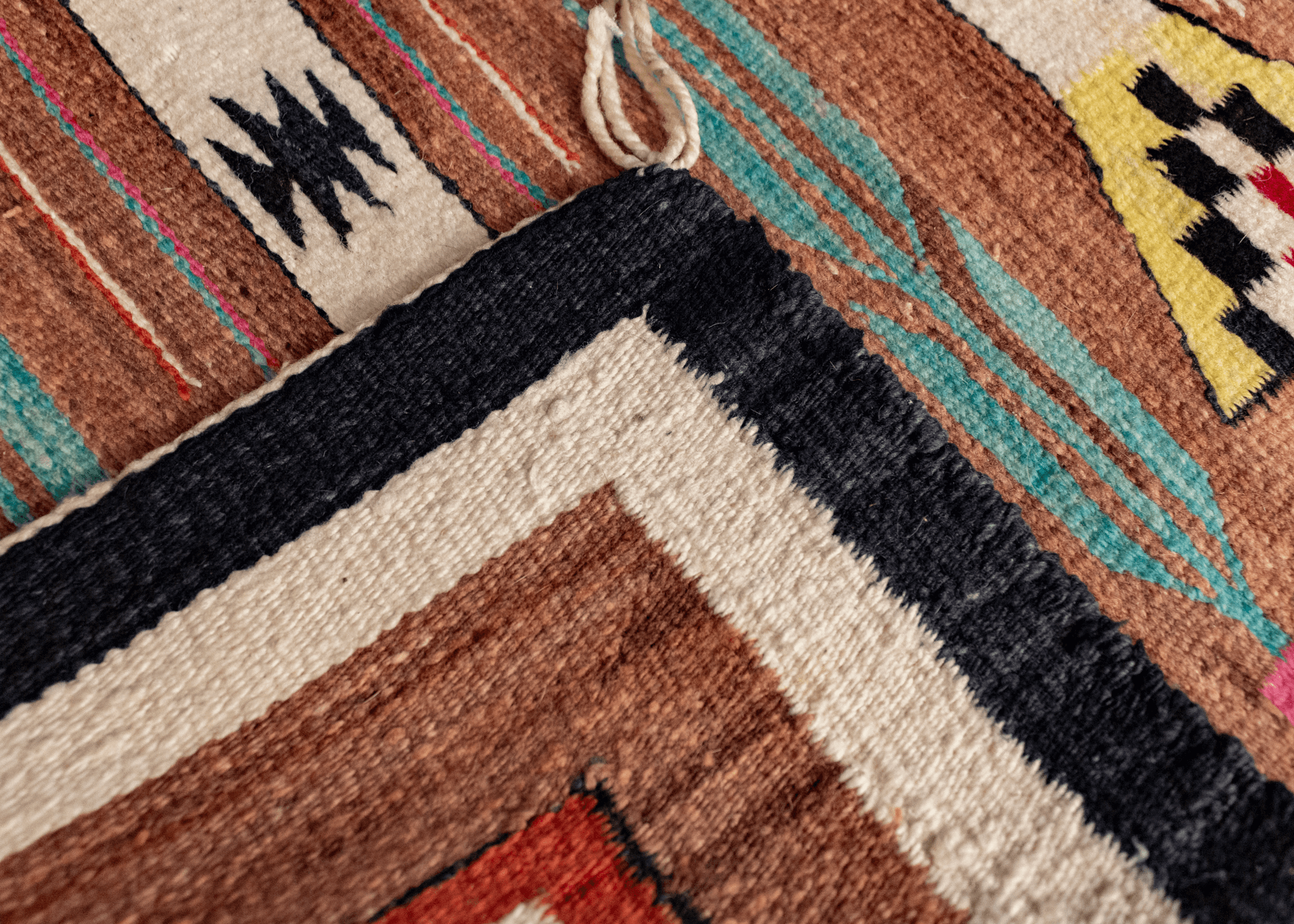 Navajo Yei Rug 2'8 x 3 HEIRLOOM