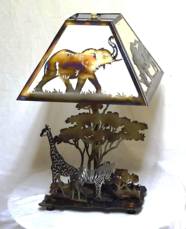 Safari Table Lamp MetalCraft Design