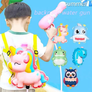 Backpack Water Gun | Children's Summer Outdoor Beach & Pool Toy | Cartoon Animal-Themed Spray Gun for Kids - ShopOnlyDeal - Supersoakers Water Gun