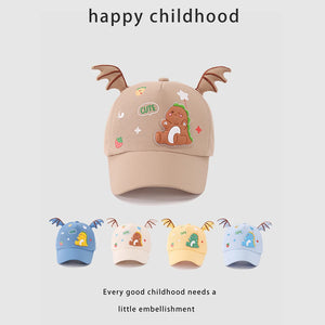 Baby Hats Spring New | Printed Dinosaur Cartoon Peaked Caps | Children's Super Cute Sunshade Baseball Caps - ShopOnlyDeal
