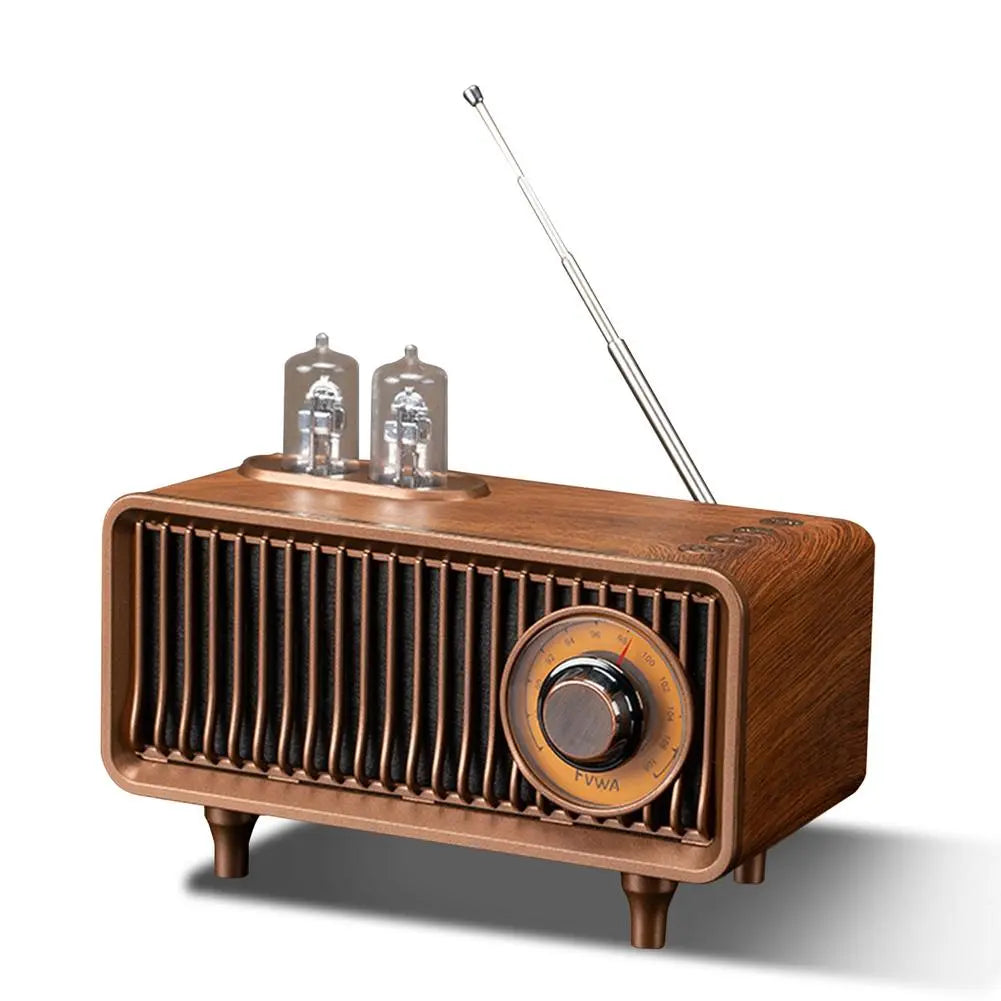Wireless Bluetooth Speaker FM Retro Radio - Subwoofer, Memory Card and U Disk Compatible, High Sound Quality, Indoor MP3 Portable Speaker for Home