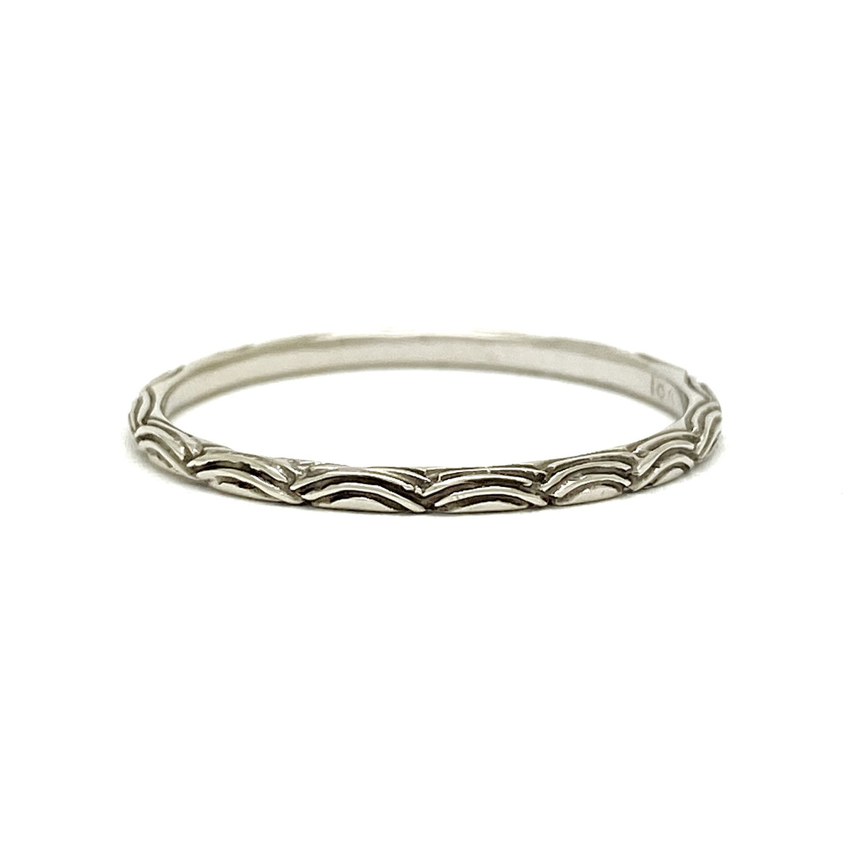 Digby and Iona - Petite Wave Ring - 18ct White Gold – Second Empire ...