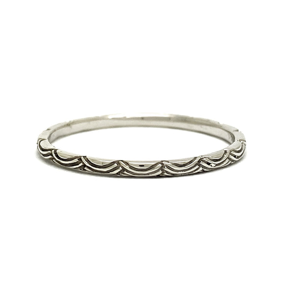 Digby and Iona - Petite Wave Ring - 18ct White Gold – Second Empire ...