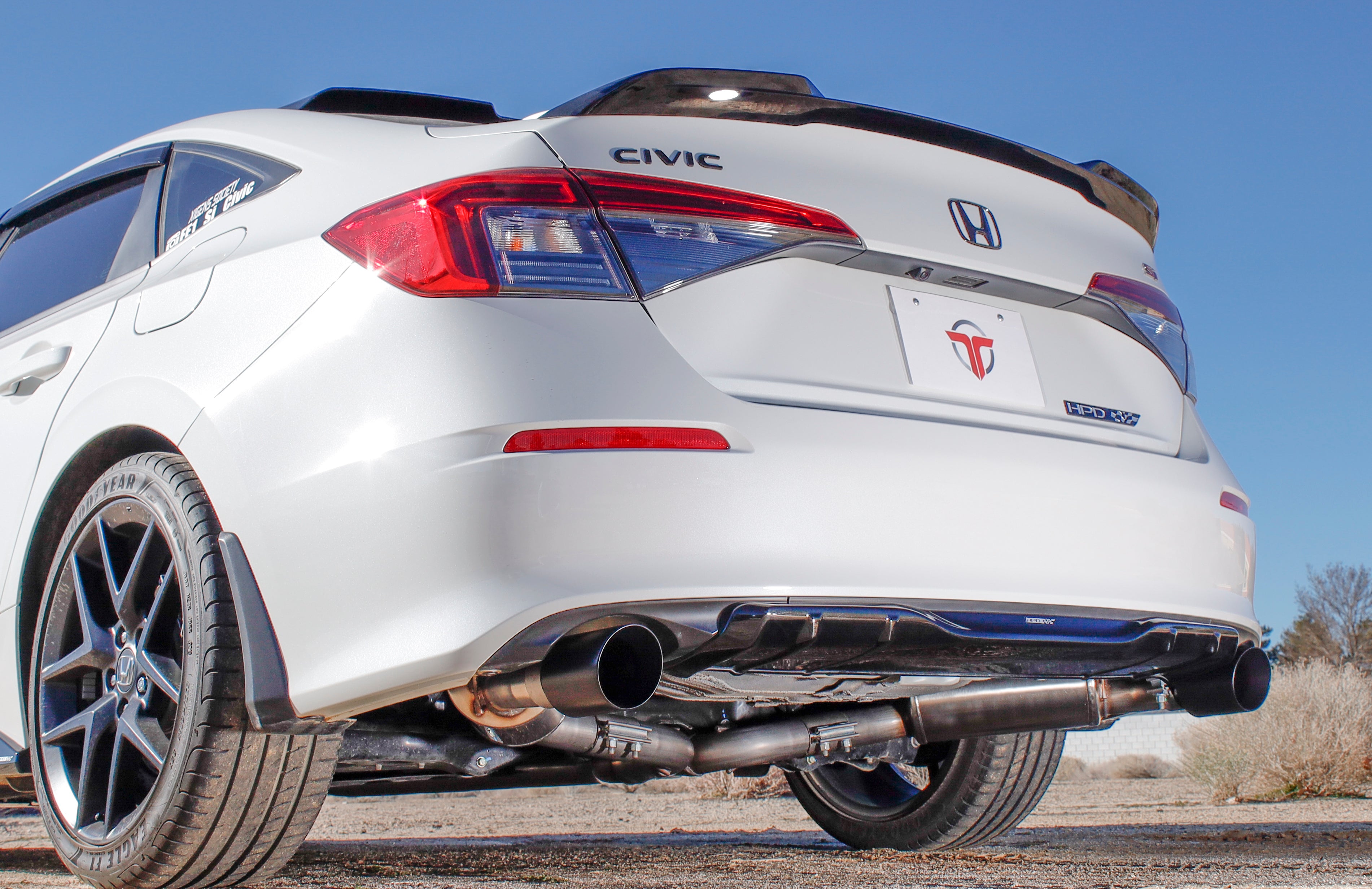 Honda Civic Si (2022+) Front Pipe Back Exhaust With Black Coated Tips