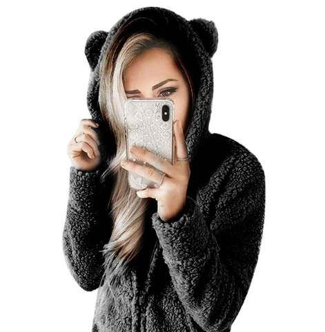 bear hoodie romper