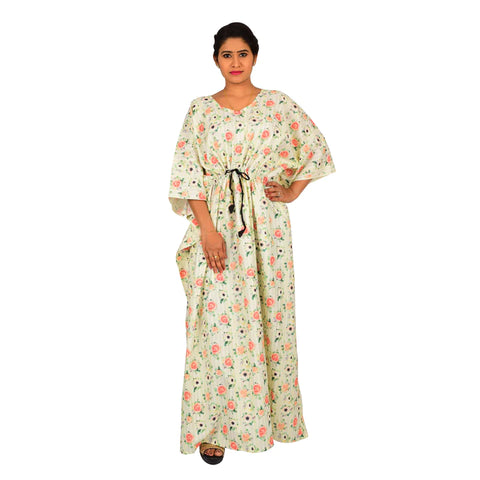 Digital Printed Rayon Blend Kaftan For Women