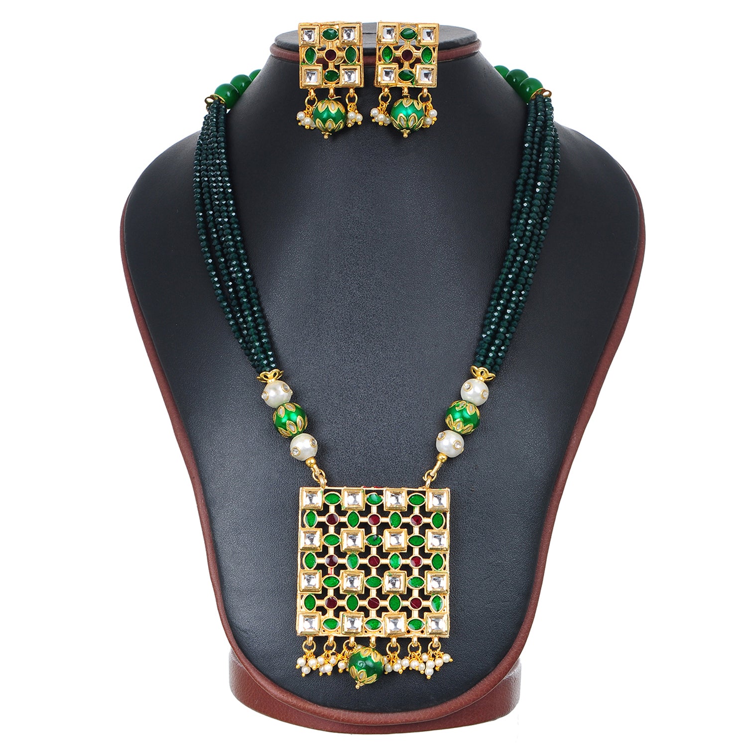 Vintage Multi Strand Bead Necklace and Earring Demi Parure Set Signed –  Belle à Coeur Treasure Trove