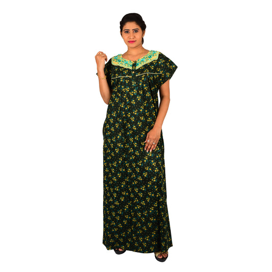 Brown Bramble Floral Cotton Nighty Xl at Rs 190, Pudgupet Road, Tirupathur Sivaganga District