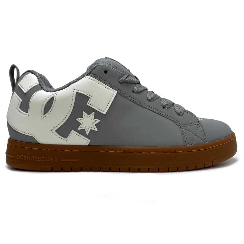 DC SHOES COURT GRAFFIK GREY GUM TRAINERS – Rageskatestore