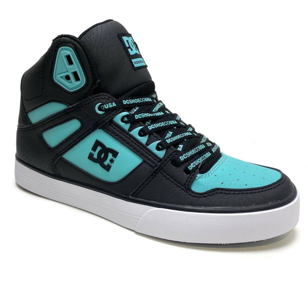 DC SHOES PURE HIGH TOP WC SE SN BLACK BLUE ATOLL TRAINERS – Rageskatestore