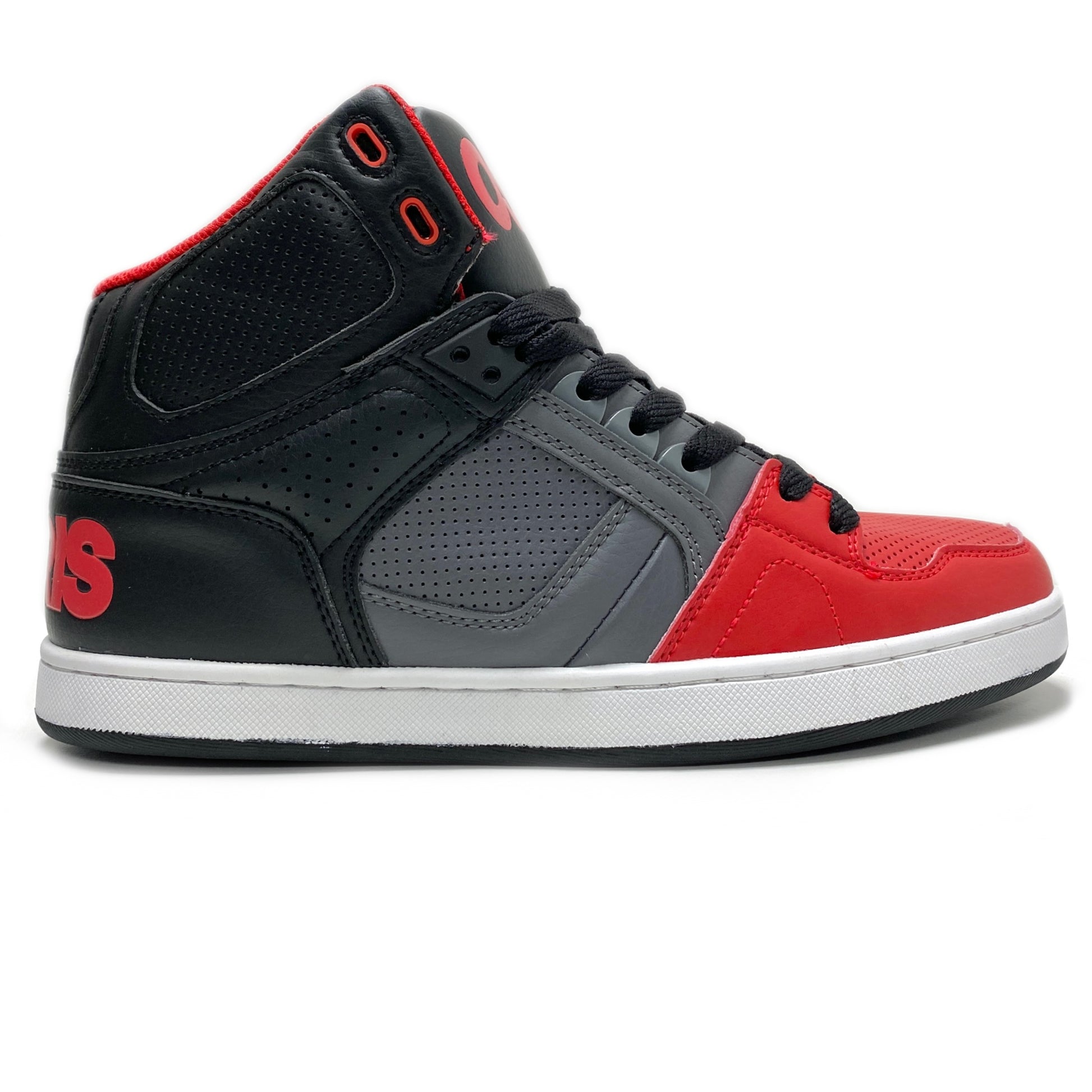 OSIRIS SHOES NYC 83 CLK BLACK RED & GREY TRAINERS – Rageskatestore