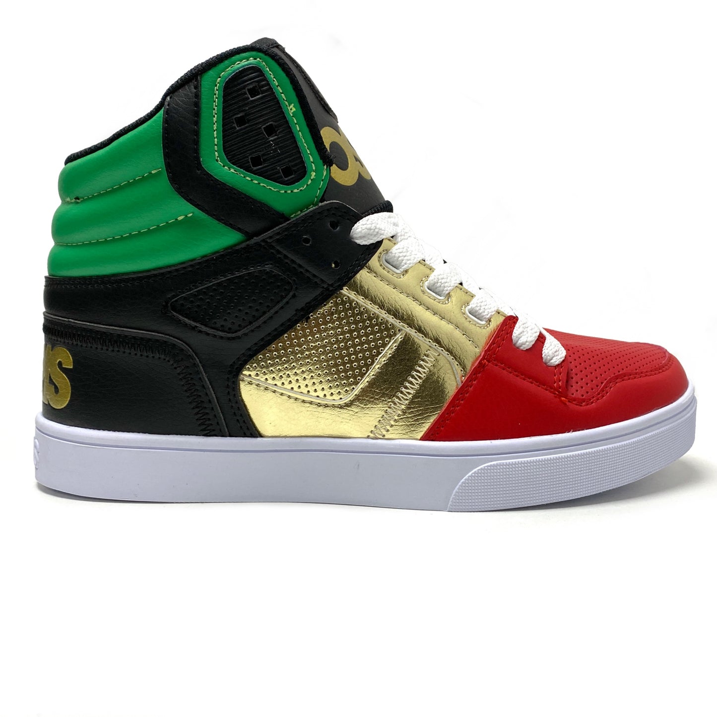 OSIRIS SHOES CLONE RED GOLD & GREEN TRAINERS – Rageskatestore