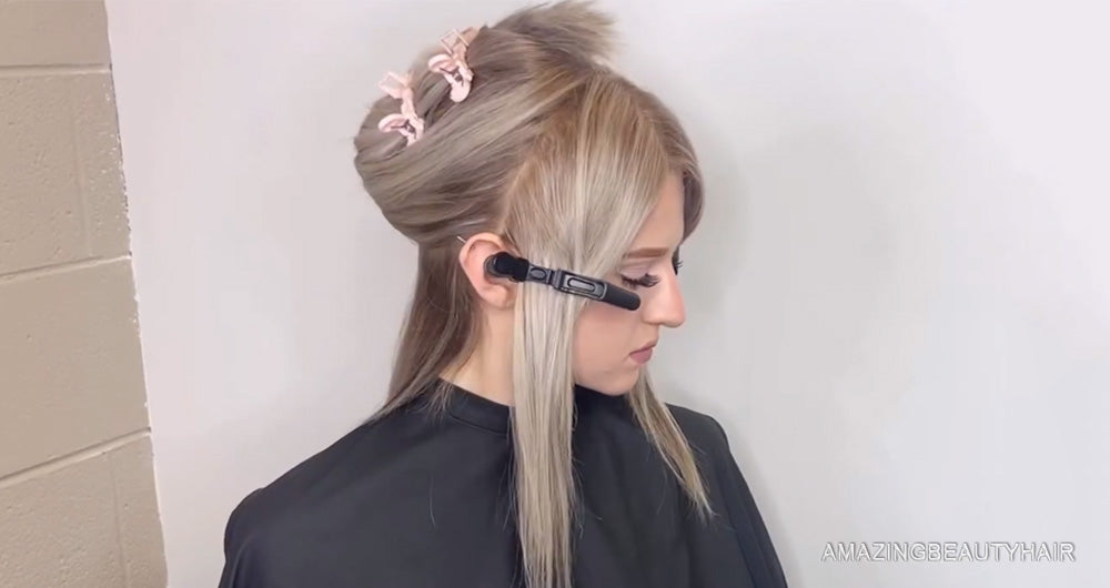 Apply Tape In Extensions Prepare 1