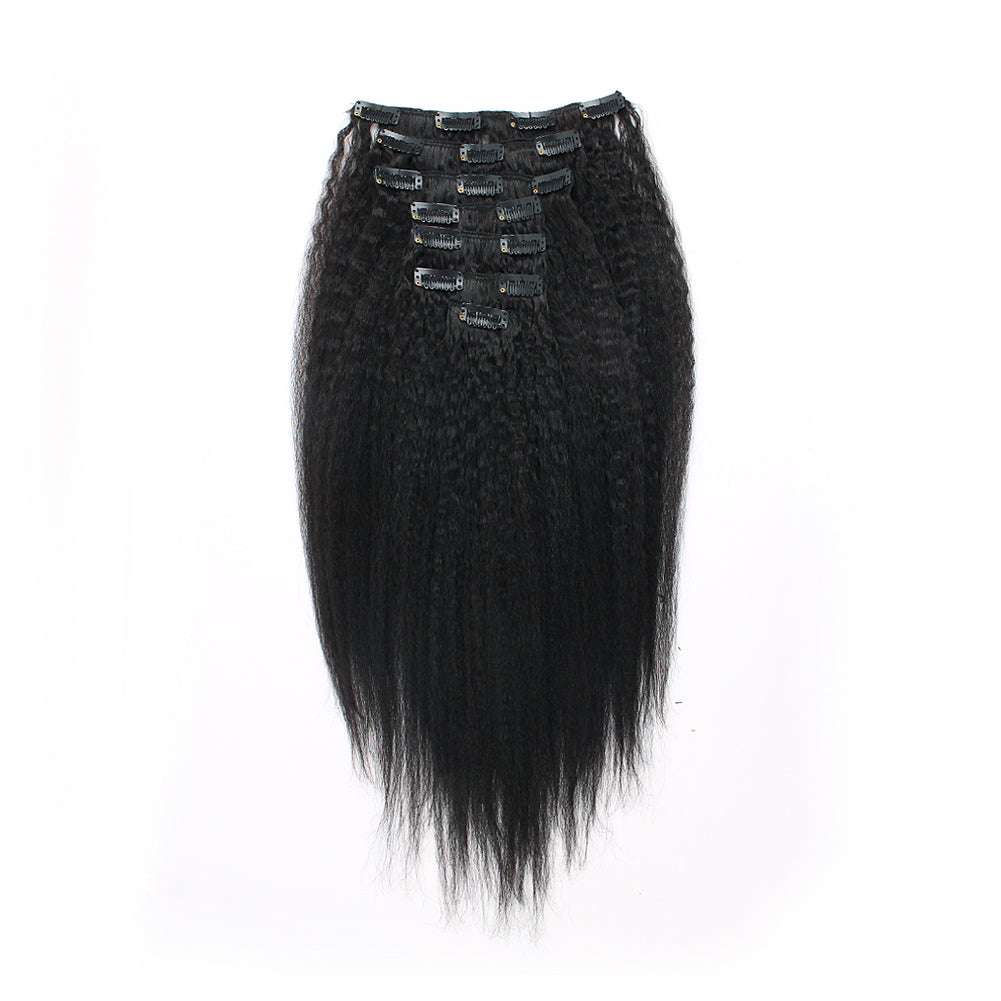 Image of Clip in Hair Extension Kinky Straight