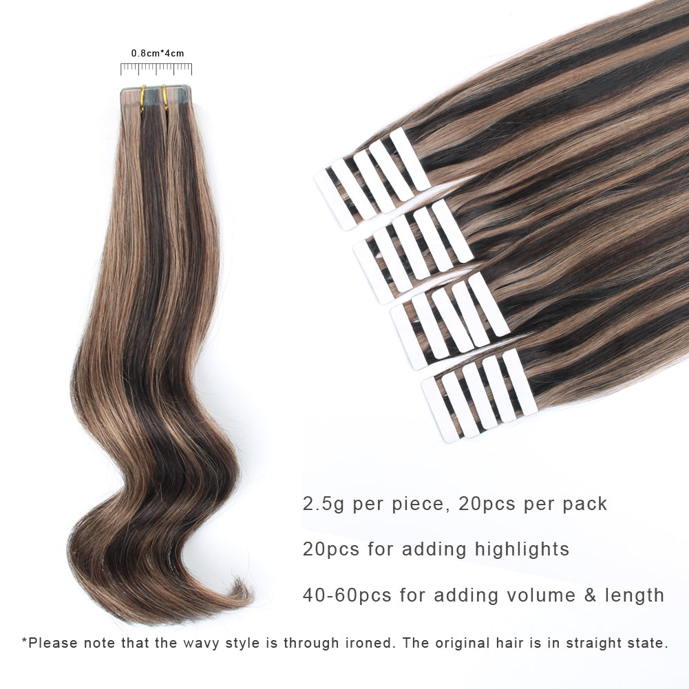 14 Inch Hair Extensions | Remy Hair Tape In Human Hair Extensions ...