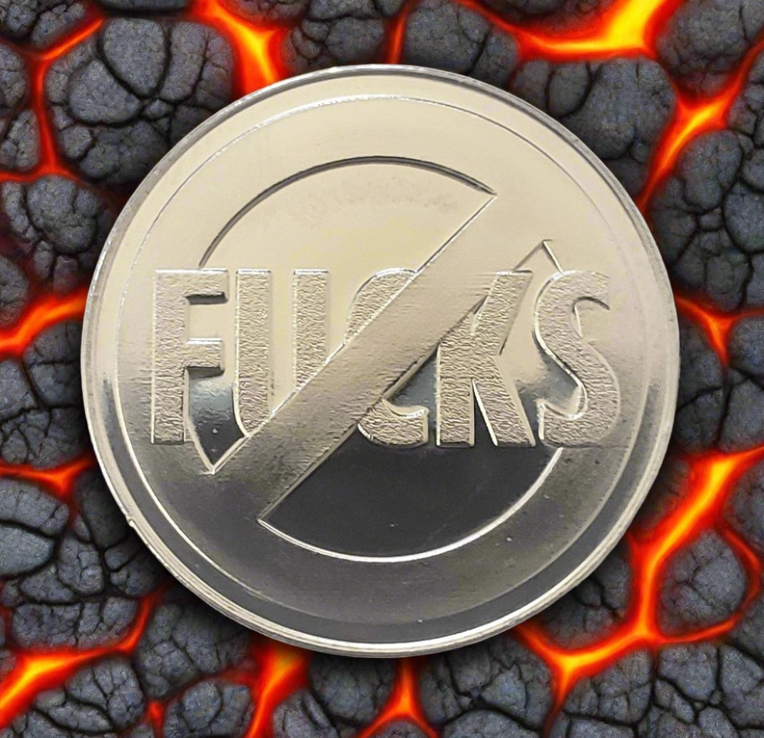 Zero Fucks Novelty Coin Grimm Metals 7915