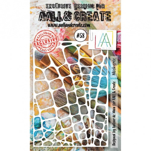 AALL & Create - Stencil - #58 - Mock Croc – Topflight Stamps, LLC