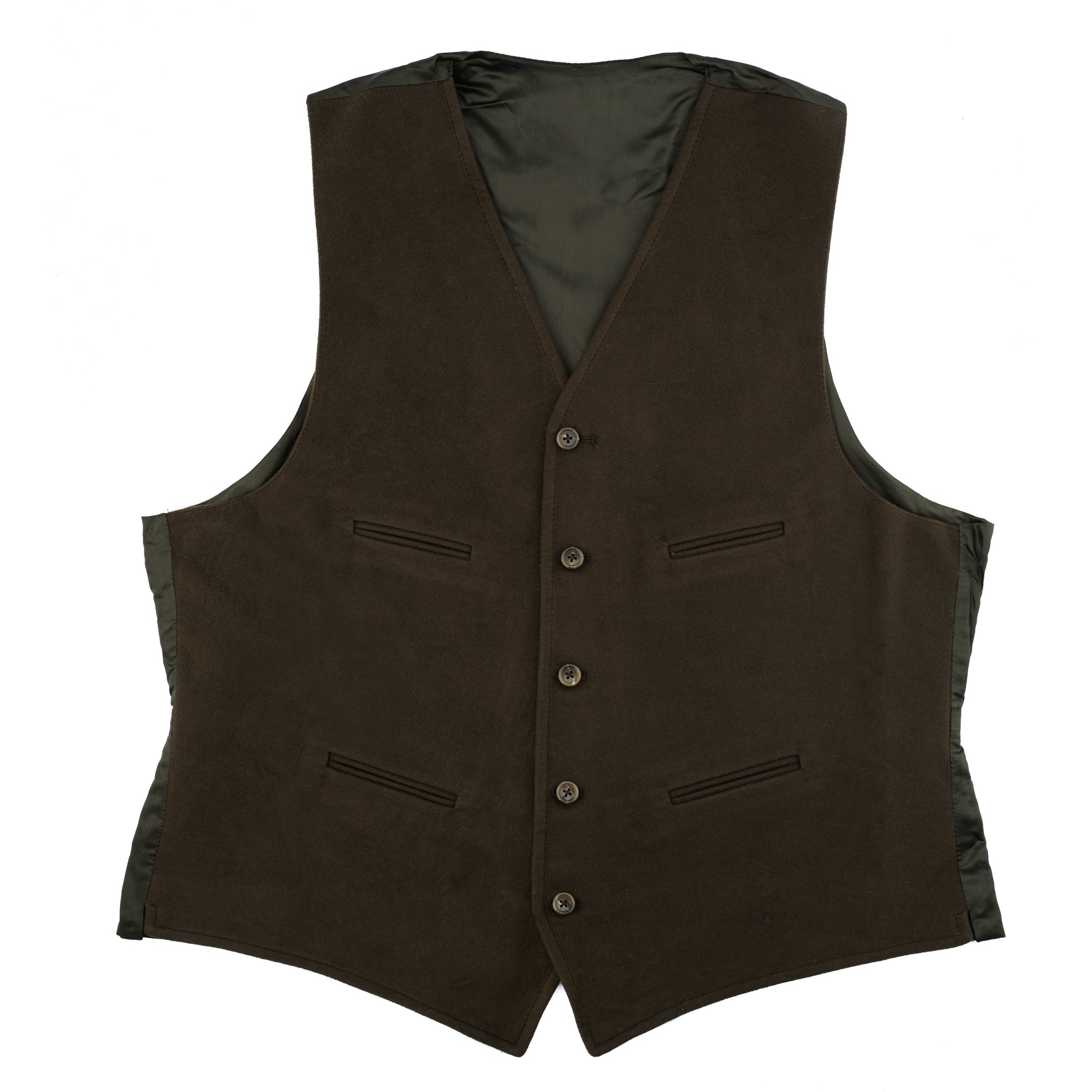 Classic Moleskin Waistcoat - Olive - Ratcatcher Country Clothing