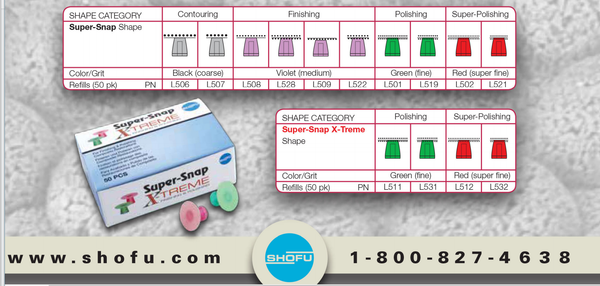 Shofu Super-Snap finishing polishing