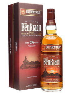 BENRIACH 25YO AUTHENTICUS PEATED 46% 700ML