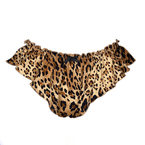 Rayon Ruffle Bralette - Leopard Print – Desvalido