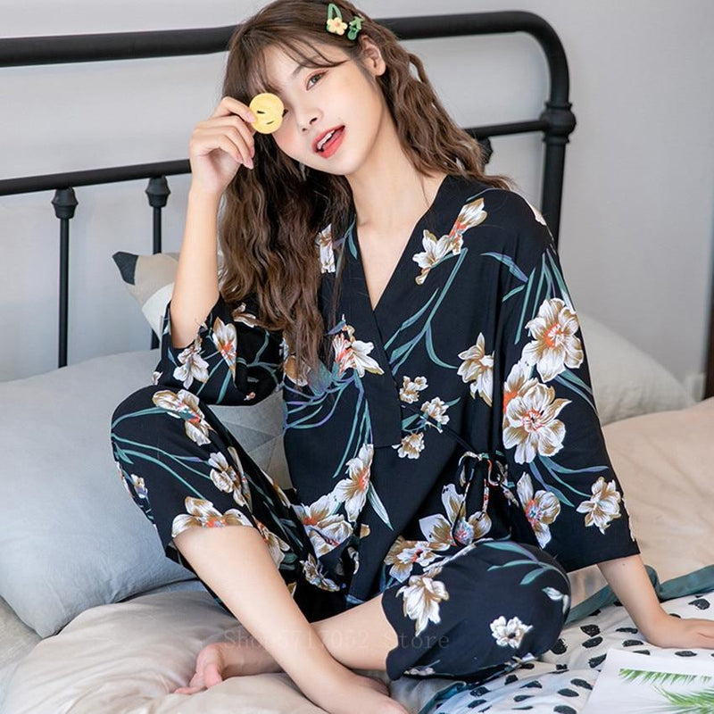 Pyjama Femme  Style  Japonais  STREETWEAR