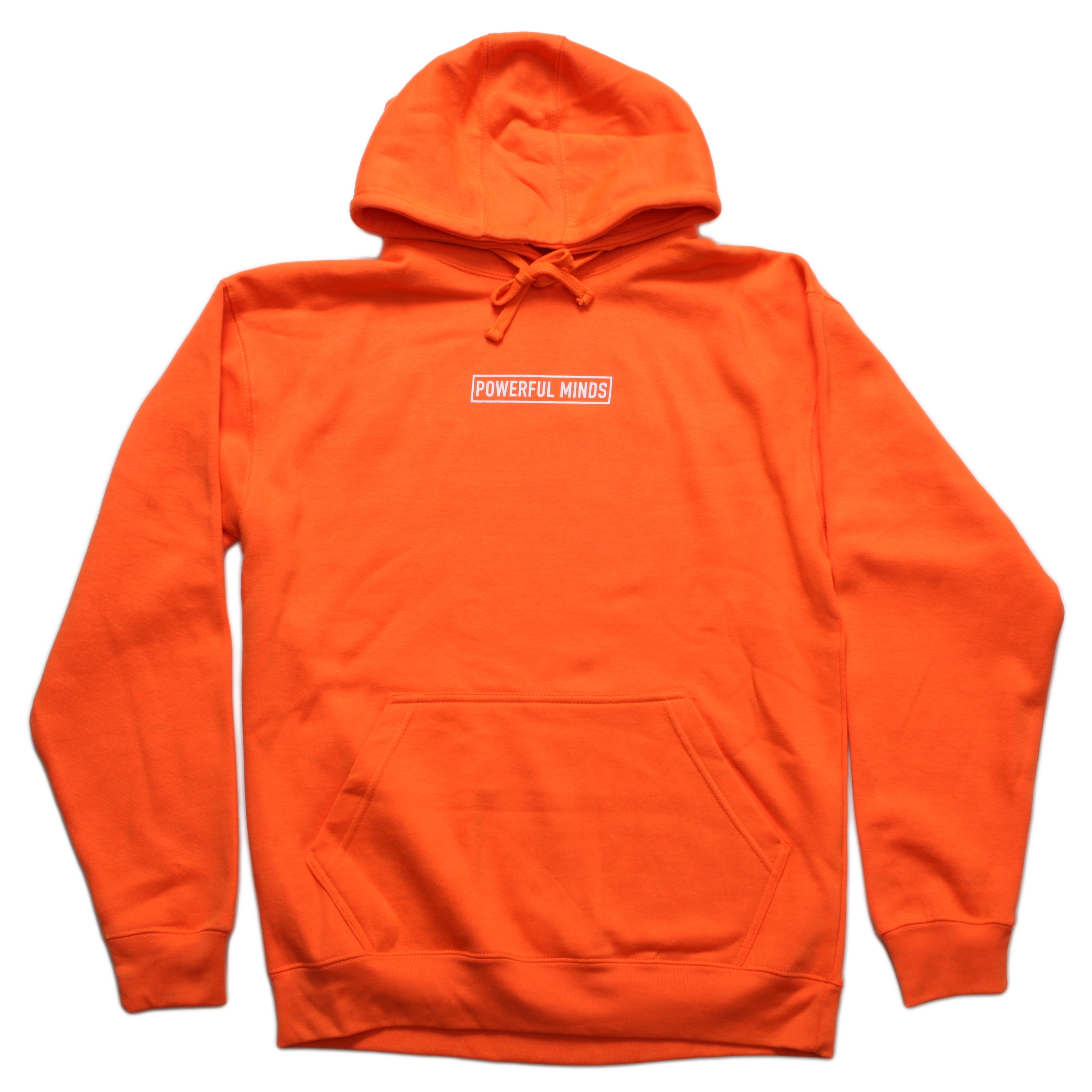 orange box logo hoodie