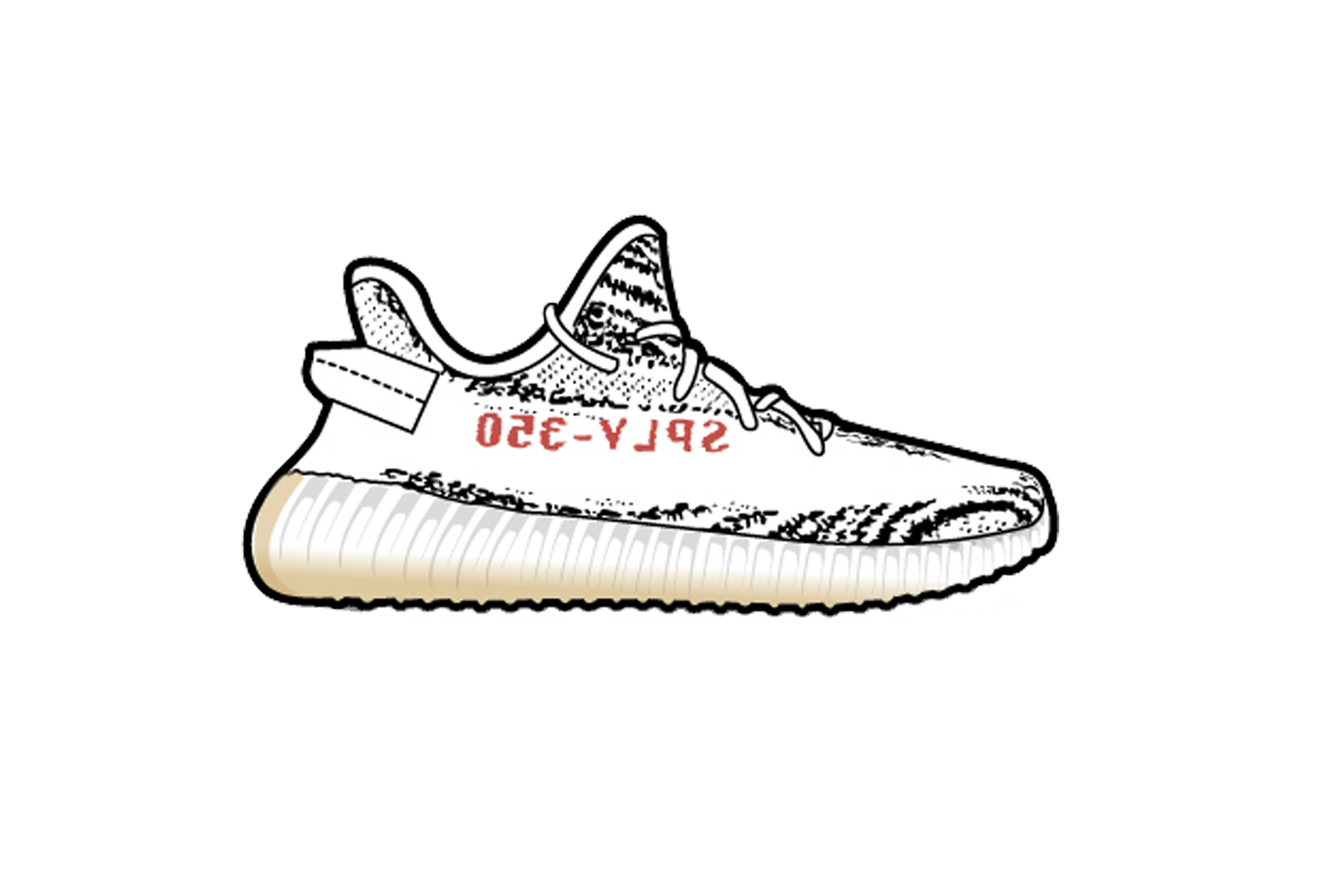 Yeezy Zebra 350 Air