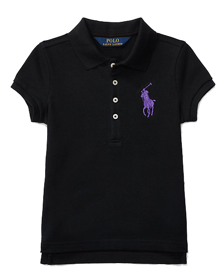 black and white big pony polo