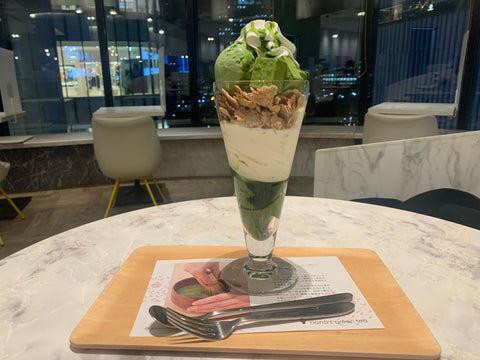 Matcha Nama Chocolate Parfait