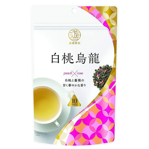 Mitsui Meicha Oolong Tea White Peach Flavor 10 Tea Bags