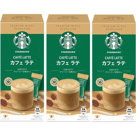 Starbucks Creamy Cafe Latte Premium Mixes (Pack of 3)