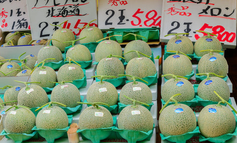 Yubari Melon Stand in Hokkaido
