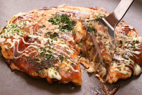 Okonomiyaki Japanese pizza