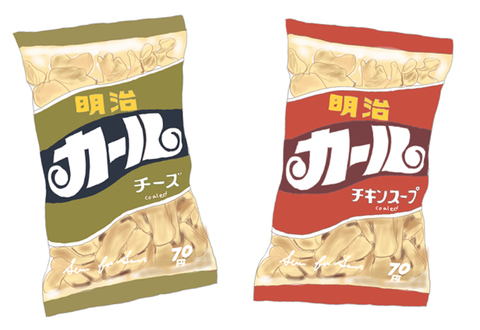 Meiji Karl Corn Puff Snack Retro