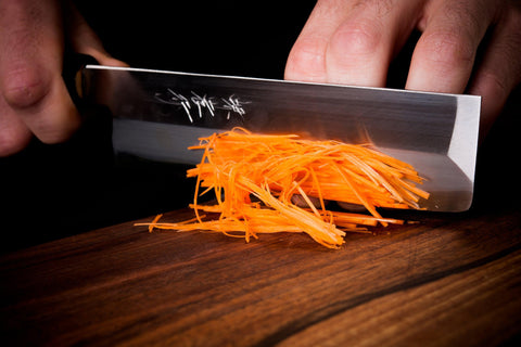 japanese vegetable knife julienne carrots