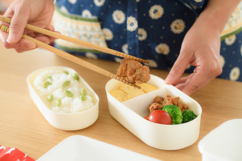 Packing a bento lunch box