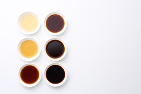 Different kinds of shoyu